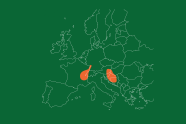 Karte zeigt Regionen in Europa mit Klima, wie es bei uns in Zukunft sein wird.