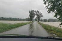 Überflutung landwirtschaftlicher Flächen